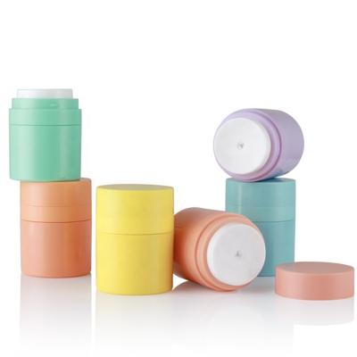 China 15g 30g 50g Refillable Cosmetic Airless Pump Jar Personal Care Cream Jar Plastic Airless Luxury Cosmetic Bottle Airless Jar for sale