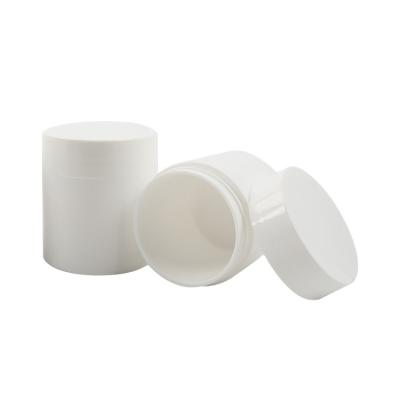 China Wholesale Cheap Cosmetic Packaging Price 150g 200g Double Wall PP Cosmetic Plastic Jar for sale