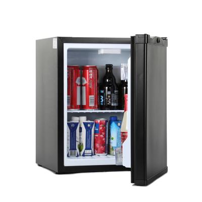 China Minibar 30 L Silent Desktop Absorption Mini Fridge Single Door Hotel Minibar Refrigerator for sale