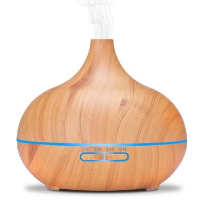 China Hotel in Wooden Running Grain Humidifier Electric Wireless Aromatherapy Essential Oil Aroma Diffuser for sale