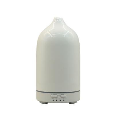 China Hotel Shiny White Stone Diffuser, Ultrasonic Ceramic Essential Oil Diffuser for Aromatherapy, 160ml Capacity for sale