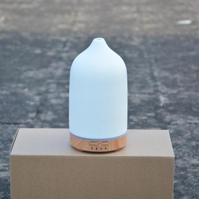 China Car Wood Grain Ceramic Diffuser, Essential Oil Stone Diffuser, Ultrasonic Aromatherapy Diffusers for sale