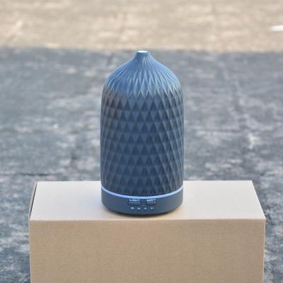 China 2022 New Product Remote Control Black Stone Diamond Ceramic Essential Oil Diffuser Aromatherapy Diffuser for sale