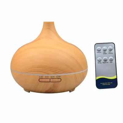 China Work Continuously / Intermittently 500ml Essential Oil Diffuser, Air Humidifier Aromatherapy, Wood Grain Ultrasonic Diffuser Home Decorative for sale