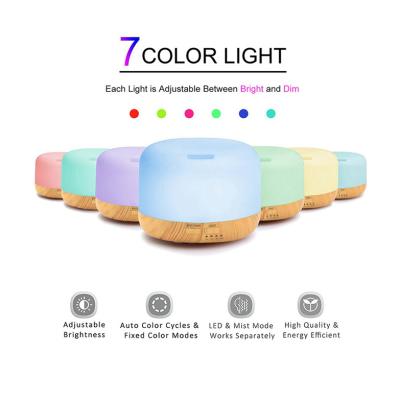 China Private Car Wooden Grain Aroma Diffuser Dropshipping Essential Oil Diffuser for sale