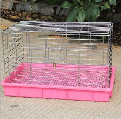 China Home Use Lovely Pink Rabbit Pet Cage And House For Sale for sale