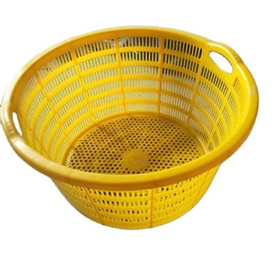 China Plastic Woven Lobster Basket Large Foldable Plastic Fish Basket for sale