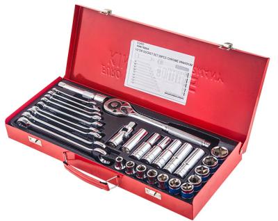 China Other 29pcs Socket Wrench Set Auto Tool Kit Hand Socket Wrench Tool Kit for sale