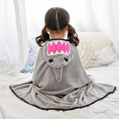 China Wholesale Portable Towel Animal Hooded Towel Baby Kids Beach Towel Baby Flannel Pattern Factory 