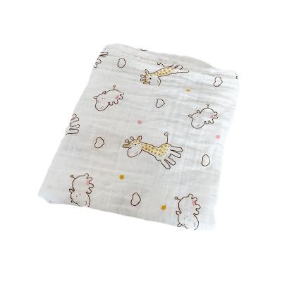 China Wholesale Ready Stock Blanket Folded 2 Layers 100% Bamboo\Cotton/70% Different Fabric Newborn Babies Boys Muslin Wraps Blankets for sale