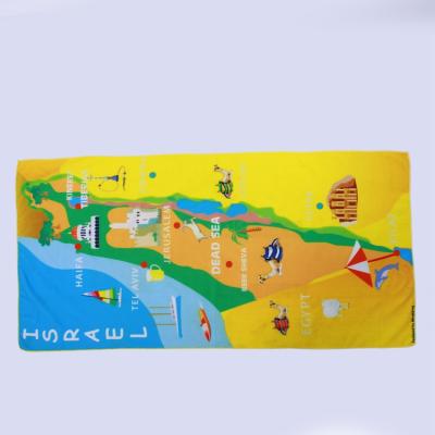 China “Amazon Cartoon Microfiber Children's Folded Hot Sale Beach Poncho Children Hooded Beach Towel for sale