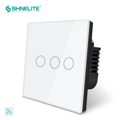 China Shanghai Shinelite Tuya Chip 3 Band Durable Smart Wifi Lamp Security / Light Switch for sale