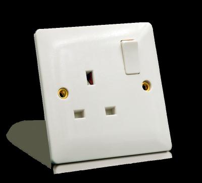 China Durable Double 13A Safety Bakelite BS 1363 Standard Material Wall Switch Socket Electrical Outlet for sale