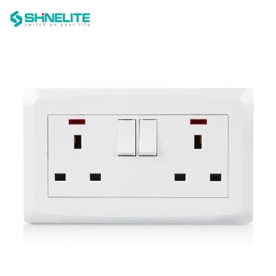 China Durable Safety Hot Selling 13A Electrical Wall Switched Socket With Neon Light for sale