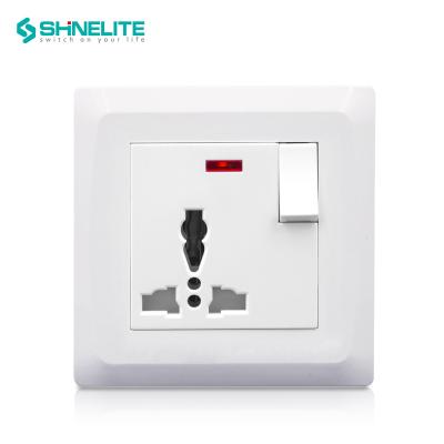 China High Quality Durable Safety Shinelite Strip 13A Multi-Function Wall Socket 1 for sale