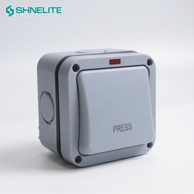 China Durable Safety Shinelite High Power 20A IP66 Double Pole Waterproof Wall Switch for sale