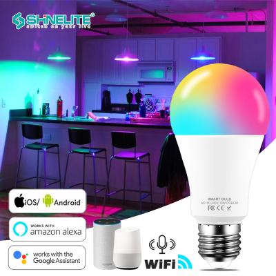 China Fast Delivery Office Residential Hotel Shinelite RGB 7W 10W LED Light Bulb Voice Control Wifi Light Bulb for sale