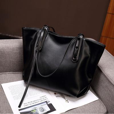 China Low MOQ Fashion Fashion Black Tote Bags Elegant Tote Bags For Women for sale