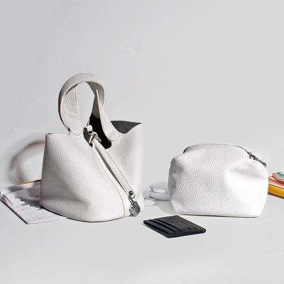 China Fashion Factory Price Wholesale Soft PU Leather 2 in 1 Bucket Bag Lady Handbag Handbag Set from Guangzhou for sale