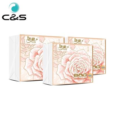 China Logo 50 Sheets Dinner Hotel Napkin Tissue Paper White Color Printed Napkins Towels for sale