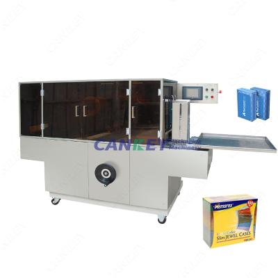 China Automatic Food Cankey DVD Box Perfume Box Cellophane Wrapping Machine for sale