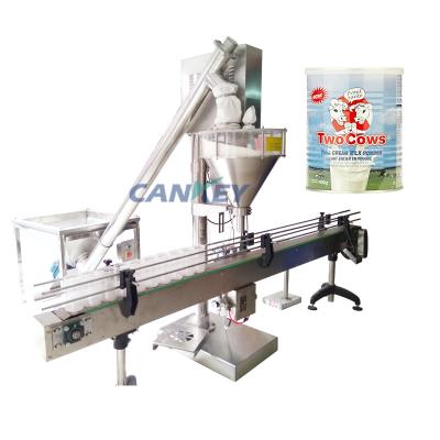 China Automatic Food Cankey Long Shelf Life Protein Milk Powder Filling And Canning Machine for sale