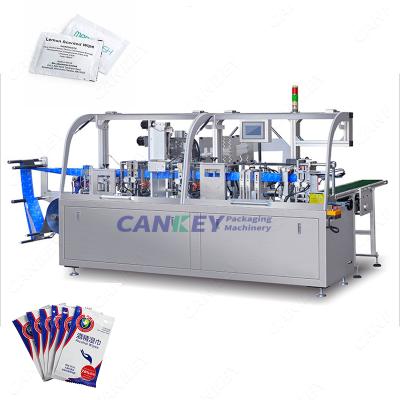 China Fully Automatic Single Food Cloth Making Packing Machine Wet Cloth Folding Machine for sale