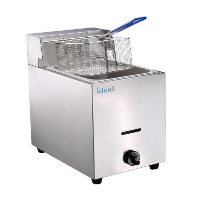 China 1 Tank 1 Basket One Tank 6 Liter Gas Fryer for sale