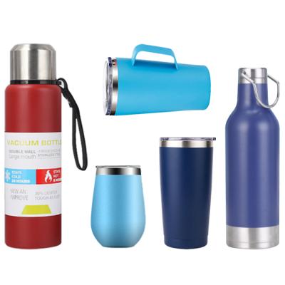 China Bpa Coffee Water Bottle Custom Metal Sport Bottle Stainless Steel Viable Free Wall Insulated Thermal Vacuum Flasks Double for sale