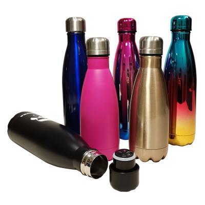 China Viable Custom Logo Stainless Steel Flask Sports Water Bottle Cola Bottle Hot Selling Vacuum Insulated for sale