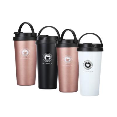 China Sustainable 500ML Coffee Mug Milk Cup Vacuum Flasks 304 Stainless Steel Preservation Interior Ministry Car Thermo With Lid for sale