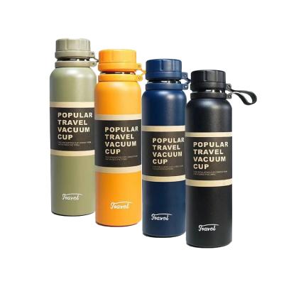 China PORTABLE double wall thermal vacuum flask insulated outdoor sports drink small mouth 18/8 stainless steel water bottles with custom logo for sale