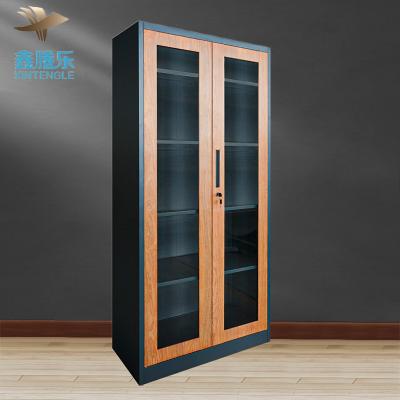 China (Size)Adjustable Office Commercial Steel Fit Glass Door Storage File Cabinet for sale