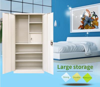 China Hot Sale High End Stylish Female Metal Steel Expandable Clothes Wardrobe Cabinet For General Use for sale