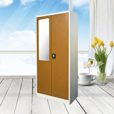 China Cheap Price Foldable Clothes Closets And Clothes Things Wardrobe With Dressing Mirror Lock For Kids for sale