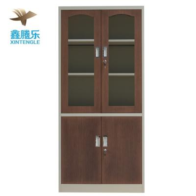 China China KD office equipment metal filing cabinet transfer wooden iron fatory foldable strong steel cabinet for sale