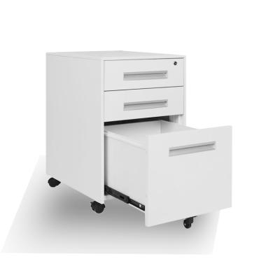 China 2021 Modern Hot Sale Amazon Filing Cabinet Metal Office Pedestal Office Movable Furniture 3 Drawer Movable Cabinet for sale