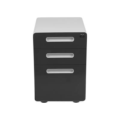 China 2021 Amazon Mobile Filing Cabinet Selling Pedestal Desk Hot Expandable Mobile Storage 3 Drawer Cabinet for sale