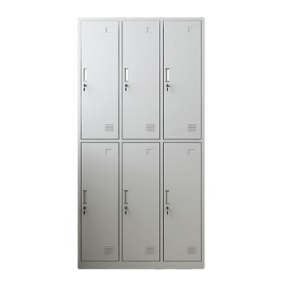 China Steel Locker (Height) Adjustable Cost Effective Durable Enterprise High Steel Locker 6 Doors for sale