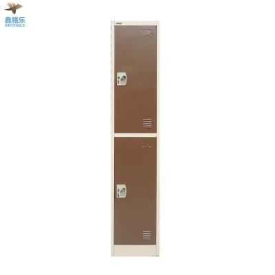 China Steel Locker 2 Door (Height) High Quality Adjustable Cost Effective Steel Locker Wardrobe for sale