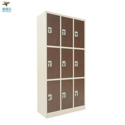 China New Adjustable Classic Steel Lockers Cabinet Steel Locker Metal (Size) For Gym Steel Wardrobe for sale