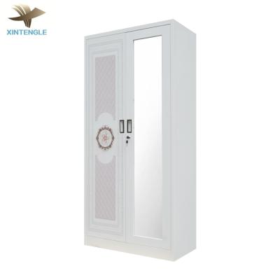 China Factory Direct Selling Price New Design Cheap Adjustable Bedroom (Waist) Steel Wardrobe With Printing Wardrobe Designs for sale