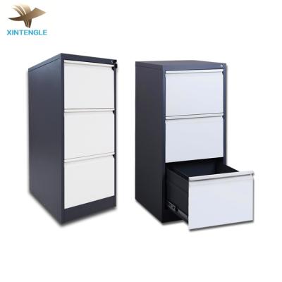 China Top Selling Expandable 3 Drawer Metal Storage Filing Cabinet Office Furniture Indoor Vertical Cabinet for sale