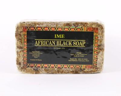 China RTS Super Effective Organic Raw African Black Soap Base Ghana Cleansing Form For Centuries To Help All Kinds Of Skin Problems for sale