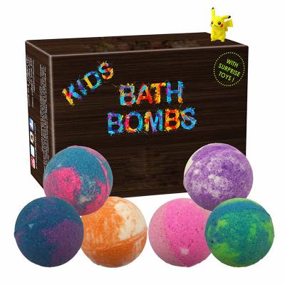 China Natural Luxury Kinder Private Label Kids Bath Fizzy Bombs Daily With Surprise Toys Inside for sale