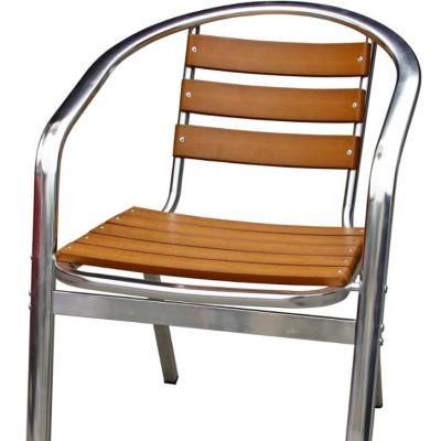 China Garden Chair Furniture Outdoor Garden Aluminum Plastic Wooden Armchair for sale