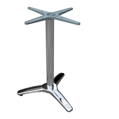 China Modern Gray Metal Folding Table Base With Flip Top For Commercial Table Aluminum Table Base for sale