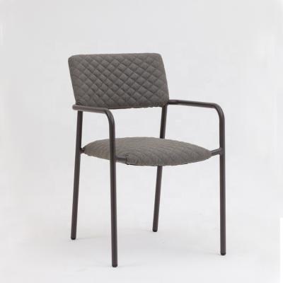 China Modern Unique Grades 4-6 Pieces Luxury Dining Chair With Quick Dry Foam Set Stackable Chair And Aluminum Frame Outdoor Fabric Table for sale