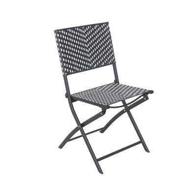 China Eco-Friendly\UV Resistant\Water Proof\Foldable Rattan Wicker Metal Weatherproof Folding Garden Armrest Armrest Cheap Outdoor Camping Chair Heavy Duty Chairs Portable Lawn Patio Furniture for sale