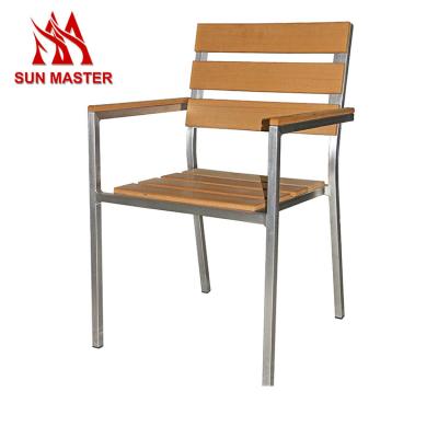 China Durable China Garden Stable Modern Style Plastic Wooden Outdoor Furniture Jardine Chair for sale